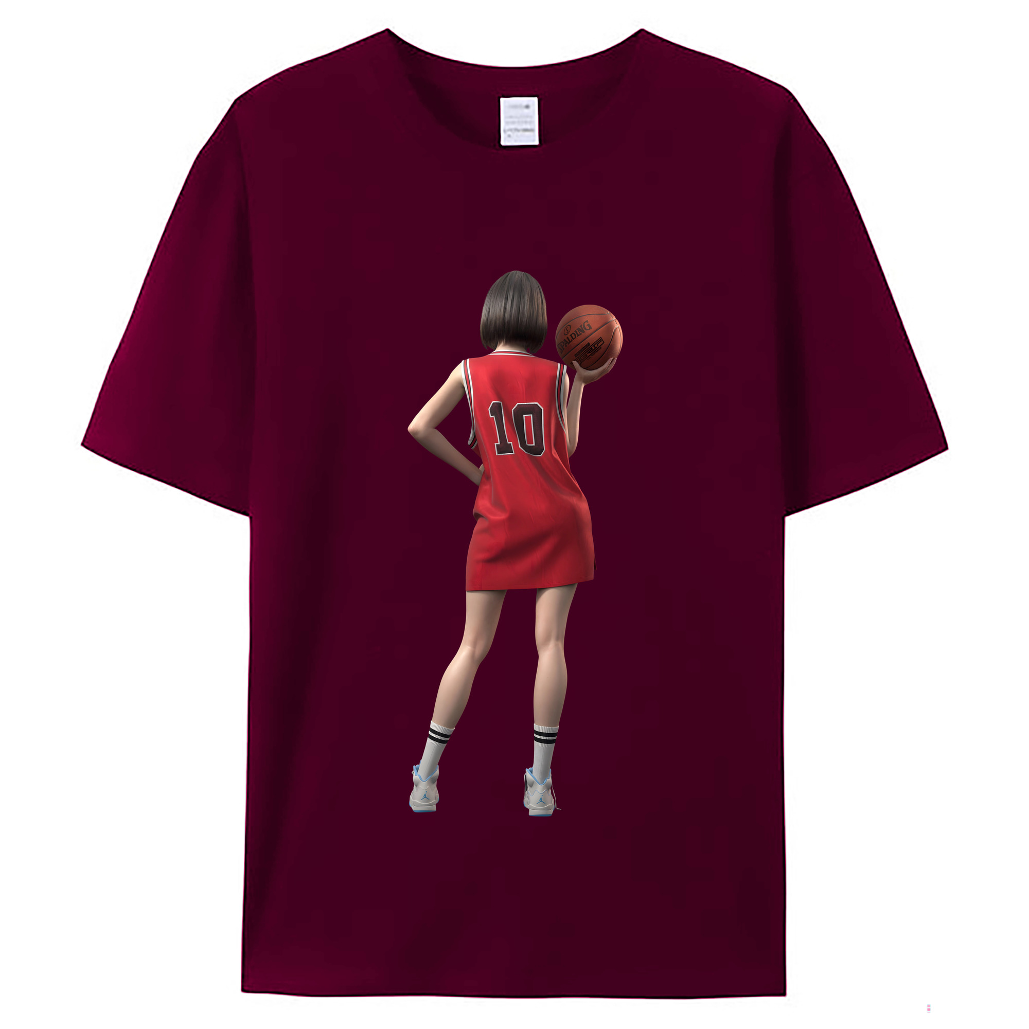 （画像用） SLAM DUNK／スラムダンク レディースカジュアルプリントTシャツ（綿100％）